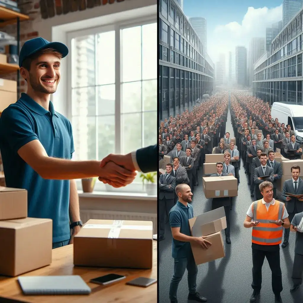 Big Courier Business vs Little Guy Courier